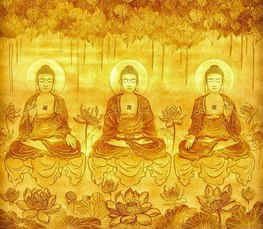 Kích Thước và Tùy Chỉnh Tranh Trúc Chỉ In Cây Bồ Đề Vàng Của Đức Phật.png